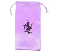 DIKACA Sac de Rangement pour Chaussures de Danse Satin Doux Grand Format avec Cordon Organisateur Pratique pour Cours et Compétitions de Ballet Pochette Protectrice pour Filles