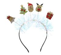 DIKACA Serre-tête de Noël avec Éléments Festifs Accessoire Cheveux Compatible Avec Plusieurs Types et Coiffures Bandeau Mignon pour Fêtes de Noël Cadeau pour Adultes