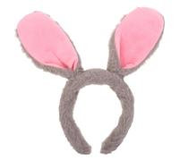 DIKACA Serre-tête Oreilles Lapin Peluche Douce Bandeau Spa Hygiénique et Confortable Accessoire Cosplay Polyvalent pour Fêtes de Pâques et Événements Costumés Ajustable Unisexe