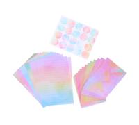 DIKACA Set de Papier à Lettre Aquarelle avec Enveloppes et Autocollants Papeterie Romantique pour Invitations de Fêtes Anniversaires et Célébrations Enveloppes Stickers Design Artistique