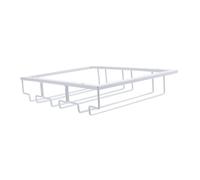 DIKACA Support à Verres à Vin Suspendu Acier Inoxydable Porte-coupes à Vin Élégant et Pratique Égouttoir à Verres pour Rangement Maison Design Rangées Facile à Nettoyer et Portable