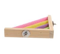 DIKACA Support de Jeu pour Perroquets Écologique avec Barre Escalade Colorée Entraînement pour Oiseaux Échelle pour Perchoir Favorisant Coordination des Petits Oiseaux