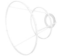 DIKACA Support de Lampe de Table DIY en Fer Blanc 18 CM Abat-Jour Conique Double Couche Cadre de Lustre Robuste et Résistant à la Corrosion pour Décoration Intérieure et Remplacement