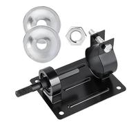 DIKACA Support de Perceuse Électrique Noir Long - Support de Machine à Polir Compact et Robuste, Socle de Meuleuse pour Accessoires de Ponçage et Polissage Domestique, Compatible Établi,
