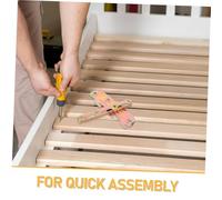 DIKACA Support de Rail de Lit Robuste avec Vis Kit de Fixation pour Cadre de Lit Connecteurs Compatibles pour Tête et Pied