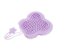 DIKACA Toilettage pour Animaux en Silicone Violet, Peigne de Massage Anti-mue pour Chat et Petit Chien, Brosse de Bain Exfoliante Réutilisable, 32,8 X 16 X 3,6 Cm, Bain Nettoyage