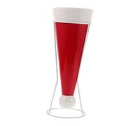 DIKACA Vase Céramique Vintage Chapeau de Noël pour Fraîches ou Sèches Vase Décoratif Polyvalent pour Centre de Table Festif