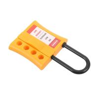 DIKACA Verrou de Consignation Isolé en Nylon, Moraillon de Sécurité à 4 Trous pour Cadenas 6 Mm, Dispositif de Verrouillage Multi-utilisateurs pour Panneaux Électriques, Vannes