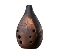 DIKACA Xun Chinois Flûte Traditionnelle Instrument de Musique Ancienne Ocarina en Céramique 10 Trous, Pour Débutants, Facile à Souffler, Son Pur, Plusieurs styles