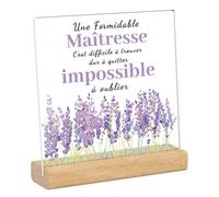 DIKARIYA Cadeau Maitresse d'école, Cadeau de Anniversaire pour Maitresse, Cadeau Personnalisé Maitresse Secret Santa Collegue, Merci Maitresse, Idée Cadeau pour Maitresse, Cadeaux Meilleur Maîtresse
