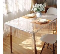 DIKARIYA Nappe Transparente Rectangulaire Plastique Table Nappes 50x140cm