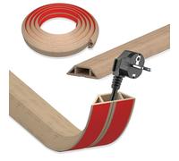 DIKARIYA Passage de Cable au Sol, Cache Cable Sol, Petit Canal de Câble Flexible, Goulotte Passe Cable, PVC Cache Fil Électrique Sol Auto-Adhésif Montage pour Tous Les Câbles Bureau