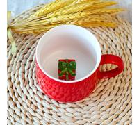 DIKARIYA Tasse de Noël 3D 350ml Avec Boîte Cadeau - Mug Mignon Hiver pour Café Thé - Cadeau Original pour Femme, Fille, Maîtresse, Nounou, Amie, Enfant