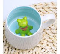 DIKARIYA Tasse Grenouille 3D,350ML Tasse Aniaml 3D en Céramique,Grenouille 3D Animaux Tasses avec Figure Mug Mignon Café Thé Tasse Cadeau de Noël Original pour Femme Fille Maitresse Nounou Amie Enfant
