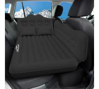DikaSun Matelas gonflable pour voiture, SUV, camion, voiture, camping, siège arrière de voiture, coussin de couchage avec pompe à air pour voiture, 2 oreillers (noir)