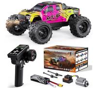 DIKAVEY Camion TéLéCommandé 4x4 Brushless 1/16, Vitesse Maximale 80 Km/H, Tout-Terrain, avec Batterie 3s, éTanche Et Haute Vitesse,IdéAl pour Les Adultes Et Les Aventures sur Neige Ou Sable -Jaune