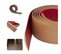 DIKEBAO 200x5cm Profil Transition Sol Barre Seuil Rattrapage Niveau Bande Transition Sol Auto-Adhésive Profil Rail Transition Plate Autocollant Bande Recouvrement Sol en Vinyle Chêne