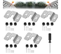DIKEBAO 5 PCS Support de Cible de Fléchettes en Acier Support de Cible de fléchettes Mural Suspendu Support Mural de Cible de Fléchettes Support de Flèche de Fléchettes + Vis