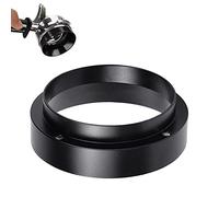 DIKEBAO Anneau de Dosage, Entonnoir de Dosage Expresso 53MM, Anneau de Dosage de Café en Aluminium, Entonnoir de Dosage 51/53/58 MM, Anneau de Dosage Magnétique de Café pour Machine à Café (Noir)