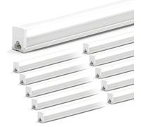 DIKHEE Lot de 10 Réglette LED 120 cm,Néon Tube IP65 extérieur étanche 36W 3996 Lumens 6500K blanc Plafonnier Connectable pour Atelier Bureau Chambre Salon Cuisine