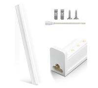 DIKHEE T5 5W 2200lm 6500K LED sous-meuble lumière cuisine 30cm,Lampe de Placard, Réglette LED super lumineux extensible éclairage avec interrupteur idéal pour garages cuisine lampe sous-meuble