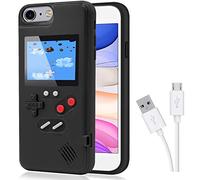 DIKKAR Coque de Jeu pour iPhone, Coque de Protection Rétro,Étui de avec 36 Jeux,Affichage à Couleurs,Étui de Jeu Vidéo pour iPhone 6/6s/7/8 (Noir)