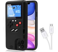 DIKKAR Coque de Jeu pour iPhone, Coque de Protection Rétro,Étui de avec 36 Jeux,Affichage à Couleurs,Étui de Jeu Vidéo pour iPhone 14 Plus (Noir)