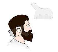 DIKKAR Outil de Modèle de Mise en Forme de Barbe,Guide-Barbe Shaper avec Peigne Intégré,pour la Ligne pour Hommes/Bordure et Joue de la Mâchoire/Ligne du Cou/Courbe/Symétrique/Coupe Pas à Pas