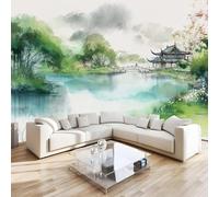 DILANI Papier Peint Panoramique Intissé Photo Mural Pavillon 500x280 cm 3D Motif Muraux Geant Mat Poster Paysages Naturels Décoration murale Art non tissé décoration chambre TV mur salon
