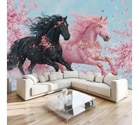 DILANI Papier Peint Panoramique Intissé Photo Mural Rhododendron 366x254 cm 3D Motif Muraux Geant Mat Poster Animaux Kawaii Décoration murale Art non tissé décoration chambre TV mur salon