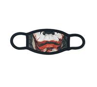 Dilara Masque avec bouche de Joker en coton - Masque en coton avec impression visage noir Joker Dark Knight.