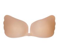 Dilara Soutien-gorge push-up auto-adhésif sans bretelles - Soutien-gorge adhésif invisible réutilisable pour des tenues dos nu - Maintien sûr et volume, beige, C