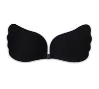 Dilara Soutien-gorge push-up auto-adhésif sans bretelles - Soutien-gorge adhésif invisible réutilisable pour des tenues dos nu - Maintien sûr et volume, Noir , A