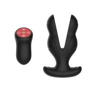 Dilatateur Anal en Forme De Y avec 8 Vibrations Et 8 Modes De Stimulation Électrique, Masseur De Prostate SM Sextoys Étanche pour Hommes Et Femmes Gays