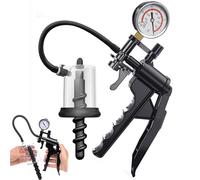 Dilateur Anal avec Pompe à Vide, Expandeur Butt Plug et Pompe Anale, Masseur de Prostate et Accessoire Stimulateur Anal pour Hommes Femmes Couples (B)