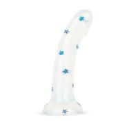 Dildo Collection Blossom Bliss Dildo - Design Bleu à Paillettes 19 cm
