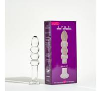 Dildo en verre Alex l'inflexible - Transparent