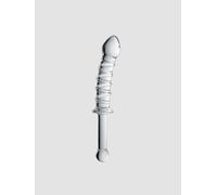 Dildo en Verre Point G avec Poignée Glossy N°16