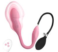 Dildo-inflatable à contrôle à distance avec 10 modes de vibration, adaptable 1,3 à 2,0 pouces, silicone doux, résistant à l'eau, recharge magnétique USB, idéal pour G-spot et prostate