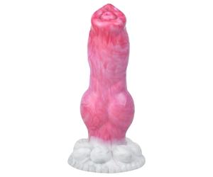 Dildo pénis de chien "Buldog" - 17cm (rose)