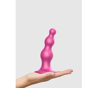 Strap-on-me Beads S - perles, gode avec base (rose)