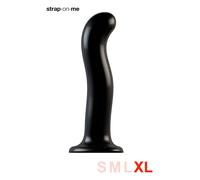 Strap-on-me 6015797 Gode à sangle Sexe anal, Sexe vaginal Noir Silicone 198 mm 3,6 cm