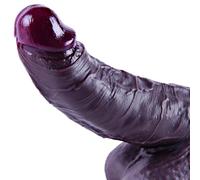 Dildo réaliste noir extra large de 23 cm, pénis courbé épais, grand gode en silicone, stimulateur du point G, XL gode anal, jouet sexuel à ventouse puissante pour hommes et femmes