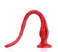 Dildo Rectangulaire Long en Silicone Élastique avec Sucette, Accessoire BDSM pour Couples, Jouet Intime Femme Homme (QSA1-003-S)