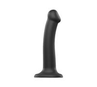 Dildo Strap-on-Me Dual Density Bendable M - Couleur : Noir