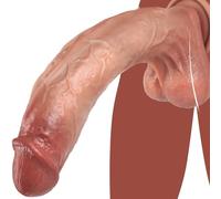Dildo Silicone Chair Profond Réaliste 11 pouces avec Double Ventouse Anal Sans BPA pour Couples Confort