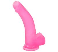 Dildo ventouse Lovetoy Jelly Studs - 20cm (rose)