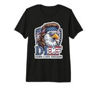 DILF Damn I Love Freedom Eagle Funny Patriotic 4 Juillet T-Shirt Haut de Gamme