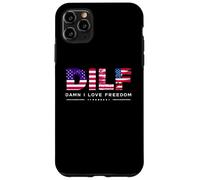 DILF Damn I Love Freedom Funny Patriotic USA Pride Tees Coque pour iPhone 11 Pro Max