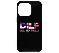 DILF Damn I Love Freedom Funny Patriotic USA Pride Tees Coque pour iPhone 13 Pro